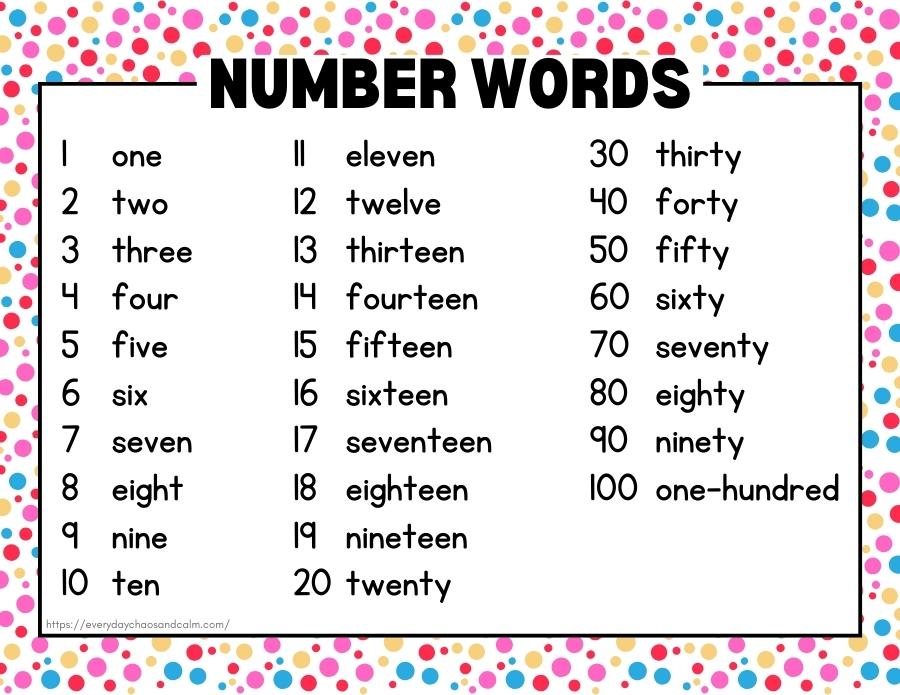 number word charts, math worksheets and tools, elementary age , instant download.