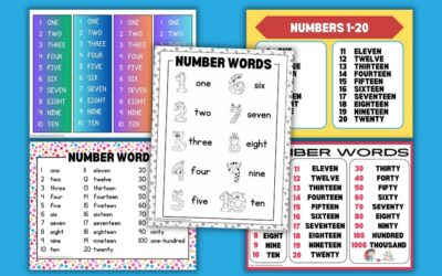 Free Printable Number Word Charts