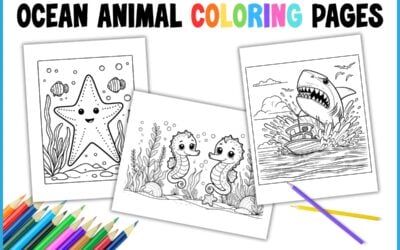 Free Ocean Animal Coloring Pages for Kids