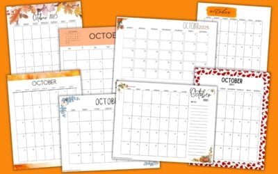 Free Printable October 2025 Calendars