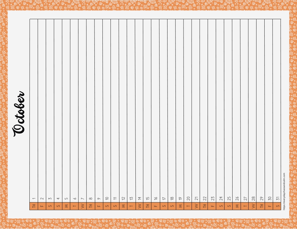 vertical printable October 2026 