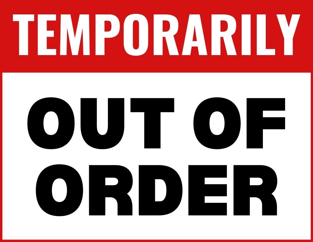 printable out of order signs, PDF, instant download, 