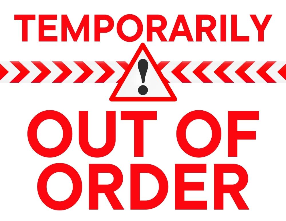 printable out of order signs, PDF, instant download, 