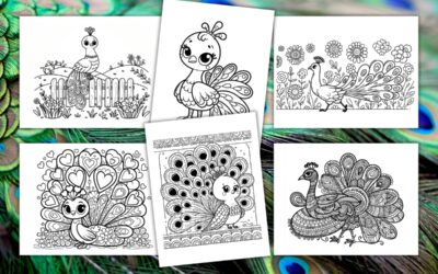 Free Peacock Coloring Pages for Kids