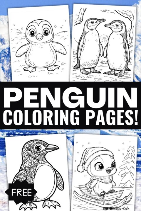 Free Printable Penguin Coloring Pages
