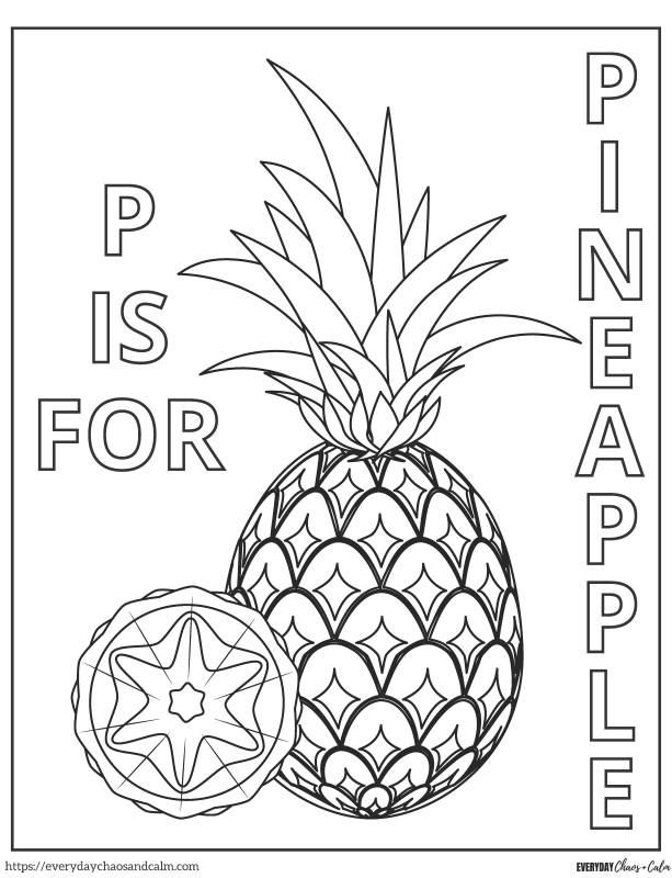 Pineapple Coloring Page #9 Free printable pineapple coloring pages, pdf, for kids, print, download.