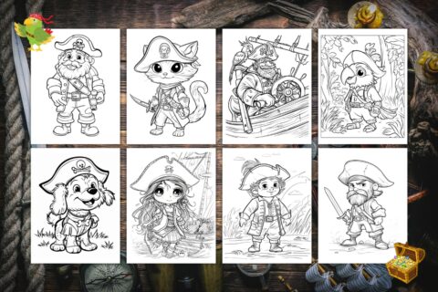 Free Pirate Coloring Pages For Kids
