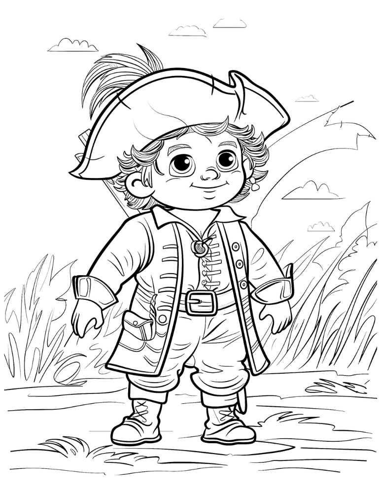 Free Pirate Coloring Pages For Kids