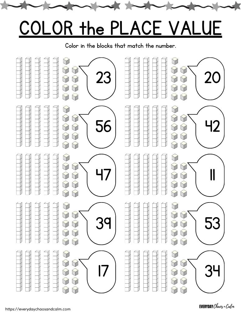 Free Printable Place Value Worksheets