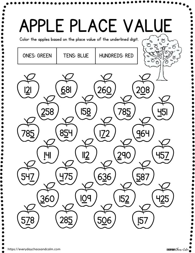 Free Printable Place Value Worksheets