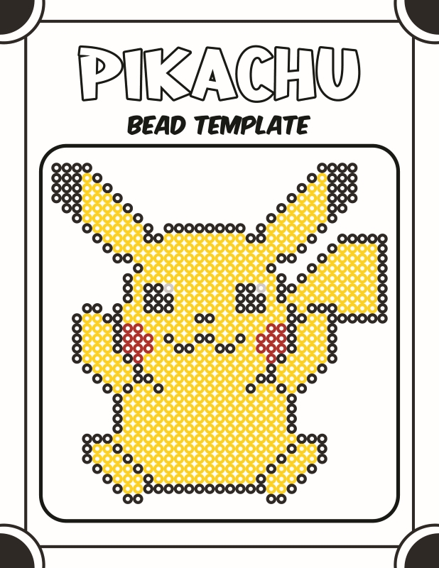 printable pokemon perler bead pattern- creeper