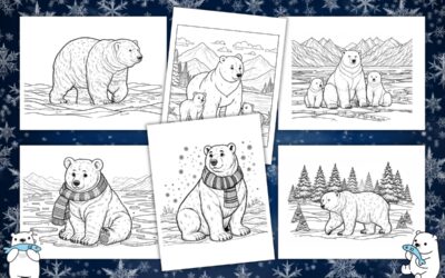 Free Polar Bear Coloring Pages for Kids