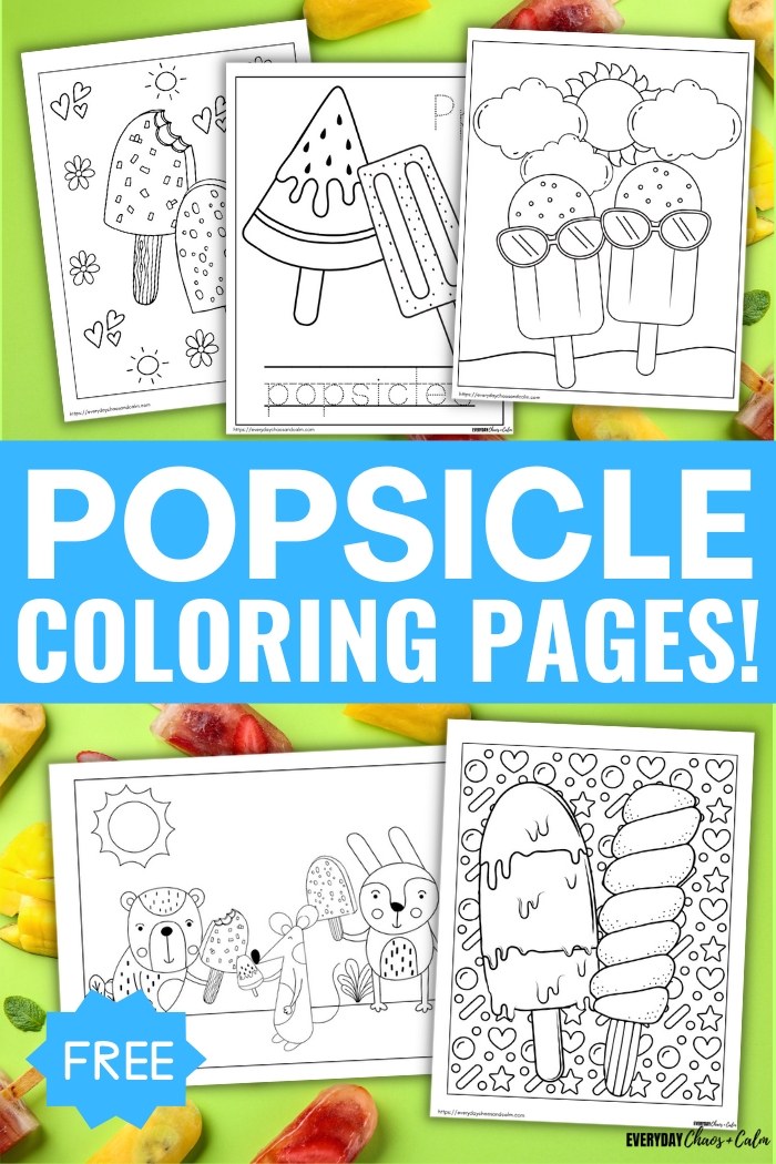 popsicle coloring pages 