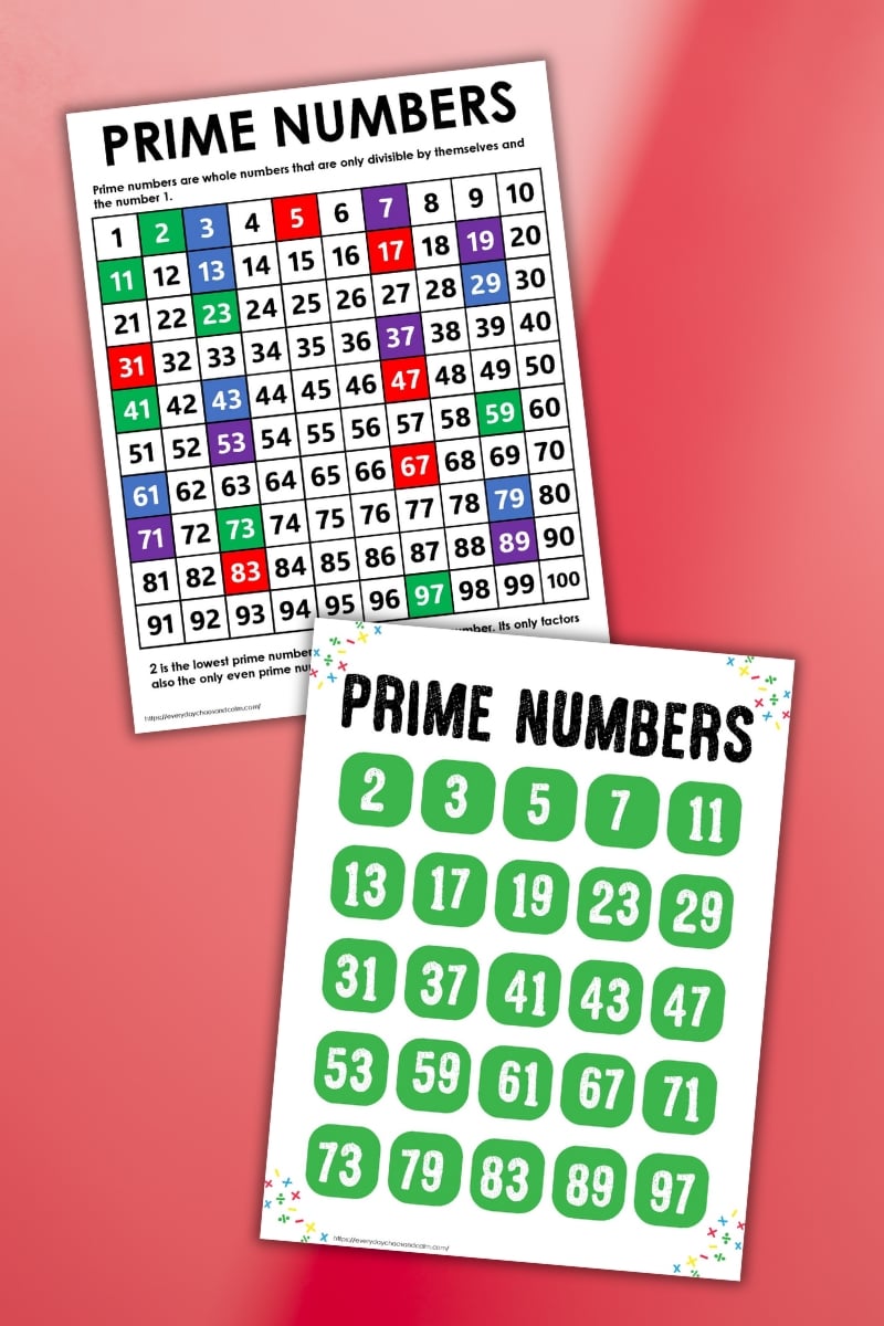prime number chart prime number chart