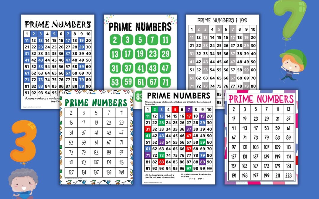 Free Printable Prime Number Charts