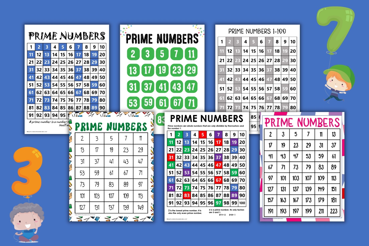 printable prime number charts for math help example pages