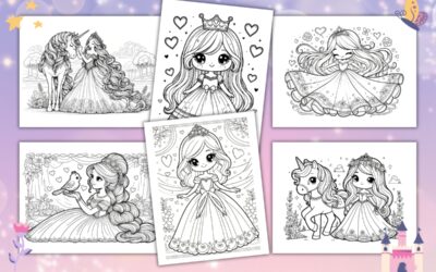 Free Princess Coloring Pages for Kids