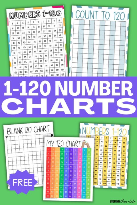 Free 120 Chart Printable For Kids