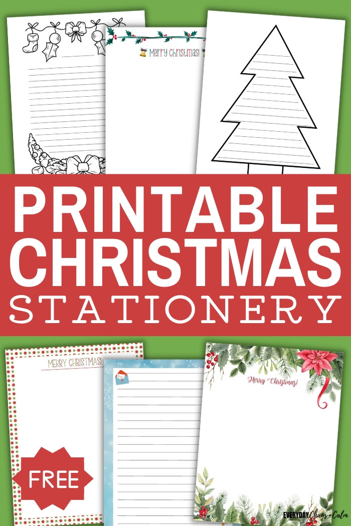 printable christmas stationery