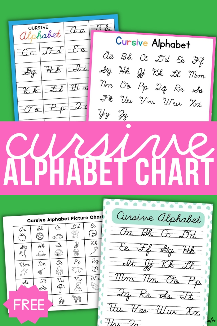 Free Printable Cursive Alphabet Printable Cursive Letters Workbooks