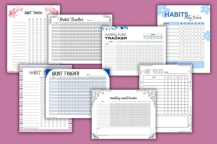 Habit Tracker Editable PDF  Habit tracker printable, Habit tracker, Habits