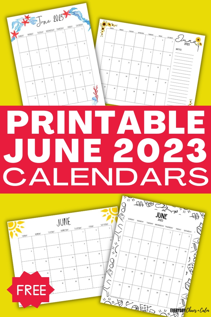 printable june 2023 calendars
