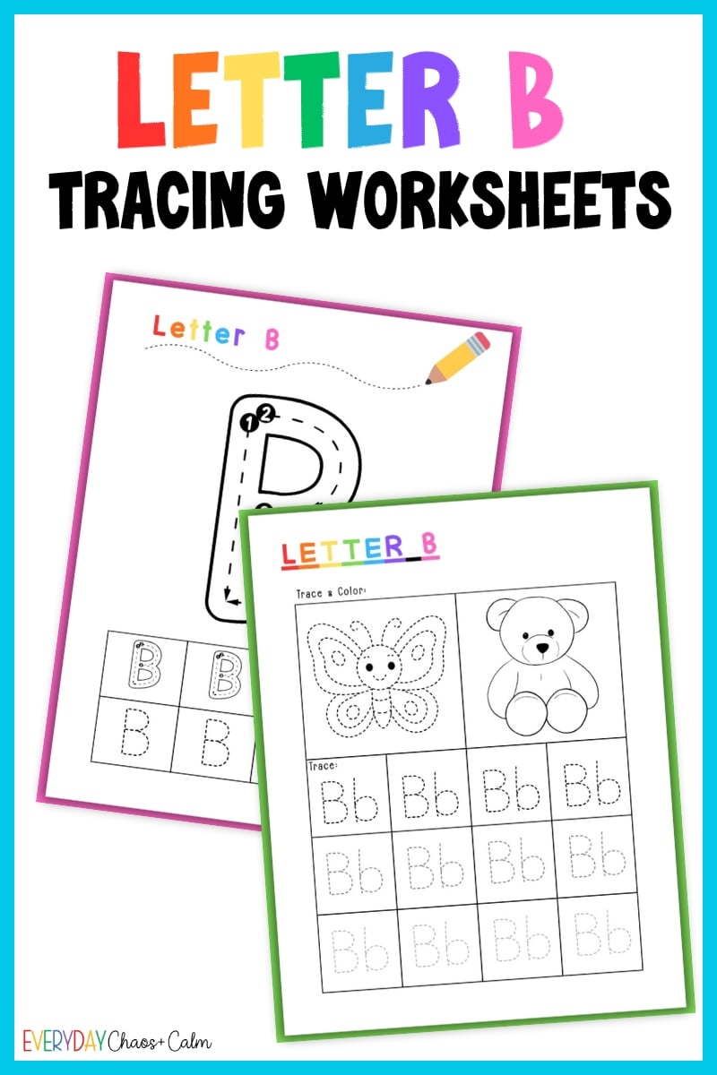 printable letter b tracing worksheets