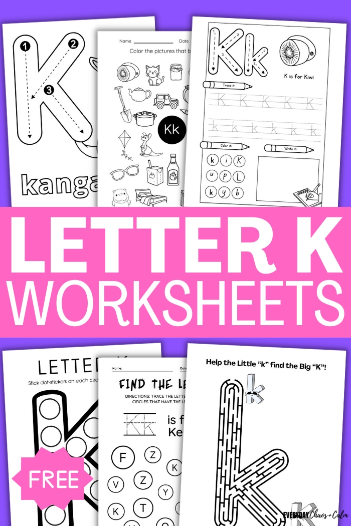 printable letter k worksheets