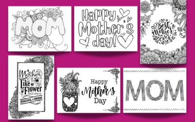 Free Printable Mother’s Day Cards to Color
