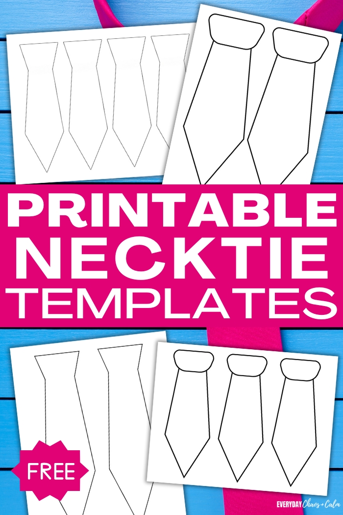 Free Printable Tie Template For Crafts