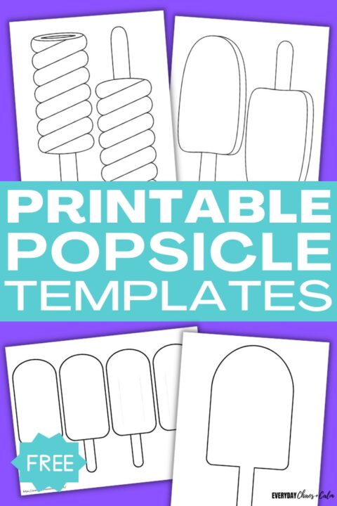 free printable popsicle template everyday chaos and calm