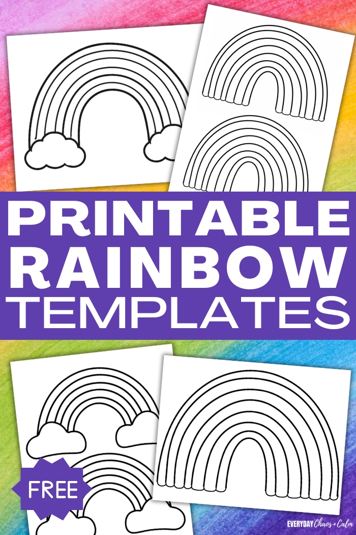 printable rainbow template