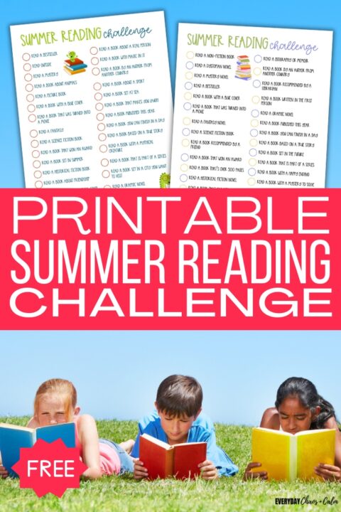Free Printable Summer Reading Challenge For Kids And Adults