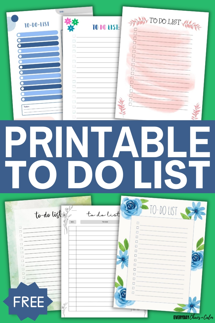 printable to do list
