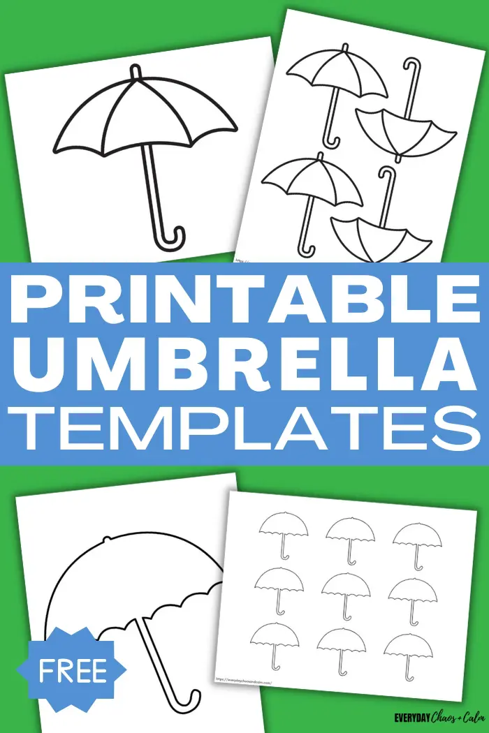 printable umbrella craft