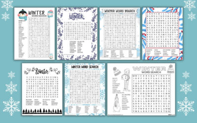 Free Printable Winter Word Searches for Kids