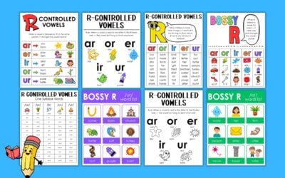 Printable R Controlled Vowels Anchor Charts