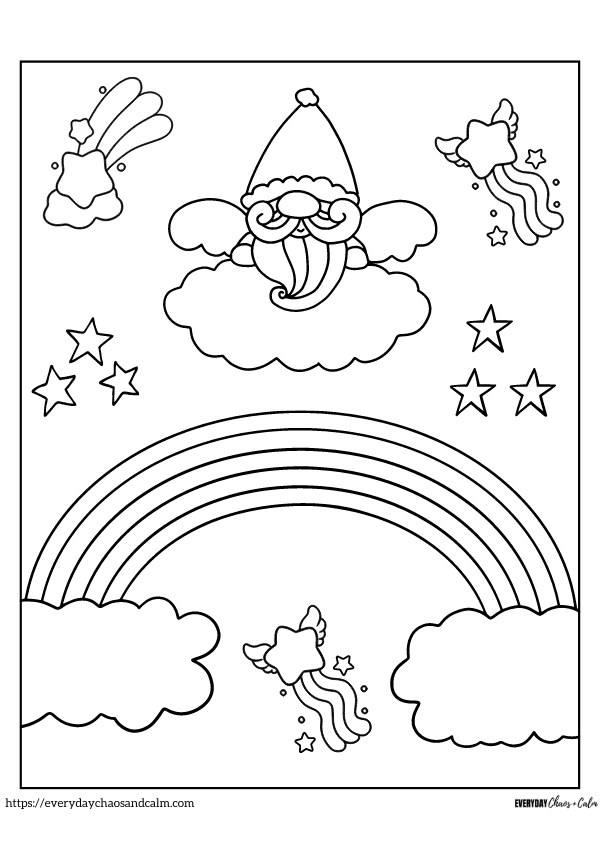 Free Printable Rainbow Coloring Pages for Kids