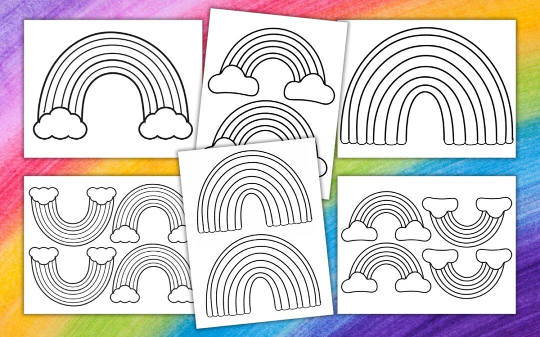 Free Printable Rainbow Templates for Crafts