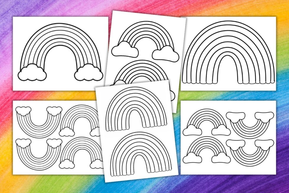 Free Printable Rainbow Templates For Crafts