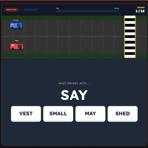 reading rhymes online game