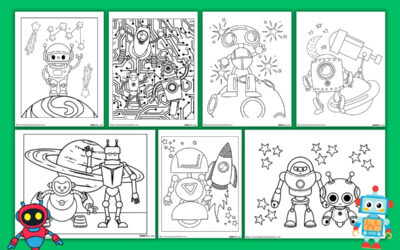 Free Robot Coloring Pages for Kids