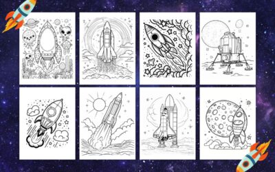 Free Rocket Ship Coloring Pages for Kids