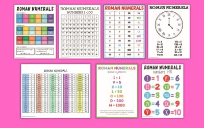 Free Printable Roman Numeral Charts for Kids