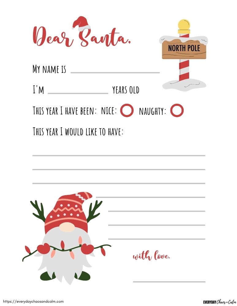 Santa Letter Templates Free Printable Pdf Infoupdate