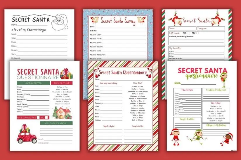 Creative DIY Secret Santa Gift Tags with Wishlist