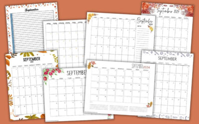 Free Printable September 2024 Calendars