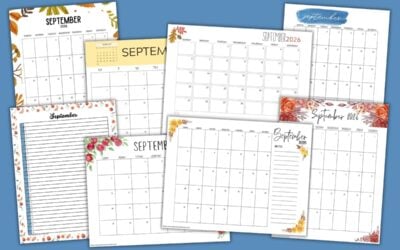 Printable September 2026 Calendars