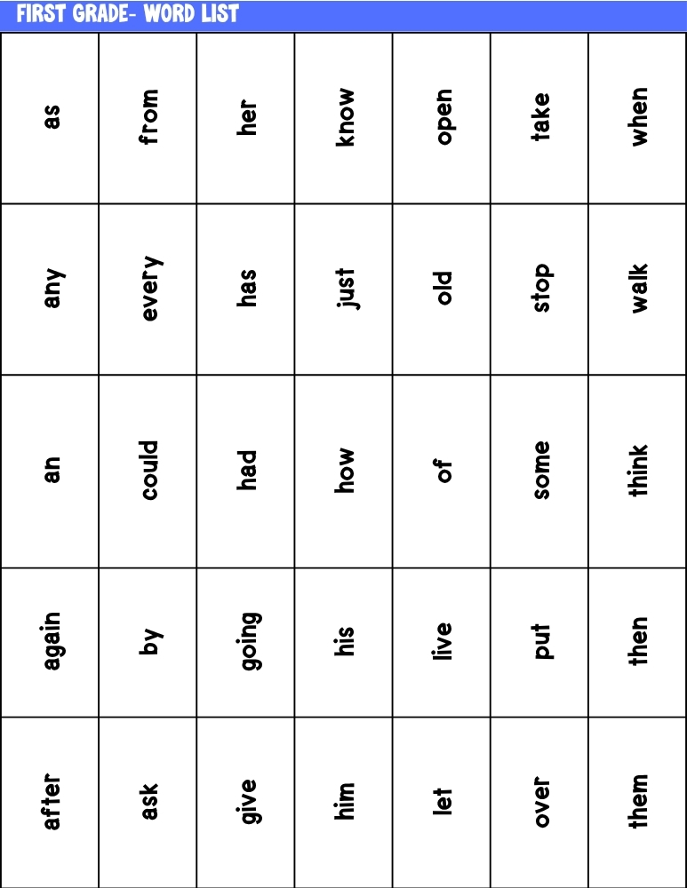 sight word bingo games, education printable, PDF, instant download, kids