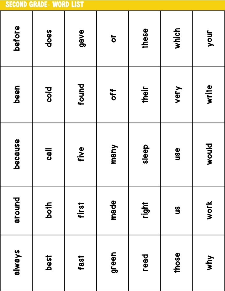 sight word bingo games, education printable, PDF, instant download, kids